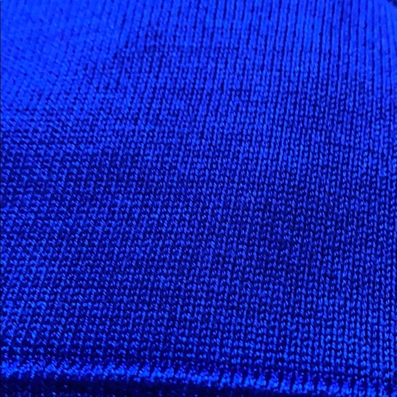 Bright Blue Bandage Style Mini Skirt. EUC. Circa 2011 - Picture 3 of 3